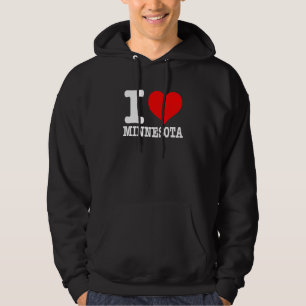 Veste À Capuche I Love Minnesota vêtements - I Heart Minnesota app