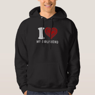 Veste À Capuche I Love My Girlfriend - I Heart My Girlfriend GF Fu