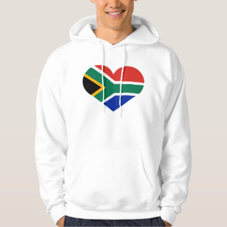 Veste À Capuche I love Republic of South Africa  heart