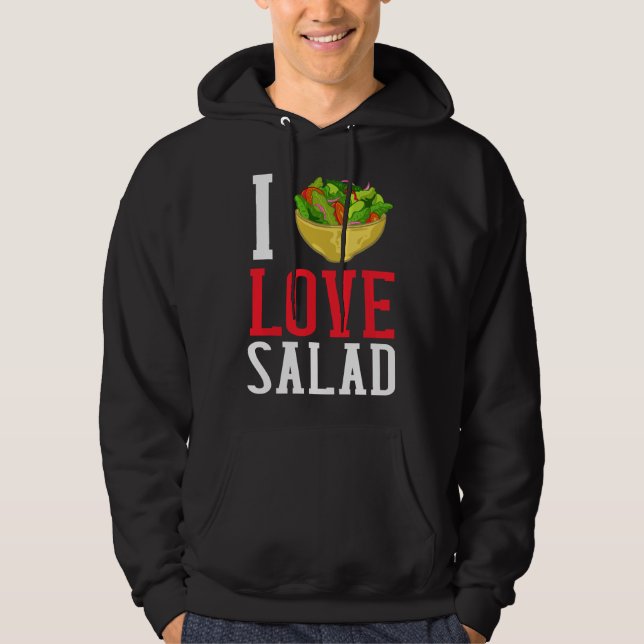 Veste À Capuche I Love Salad Vegan Dressing Bowl (Devant)