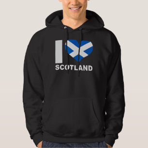 Veste À Capuche I Love Scotland Heart Flag Scotland 1