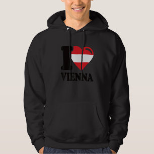 Veste À Capuche I Love Vienne Capitale De L'Autriche I Love Vienne