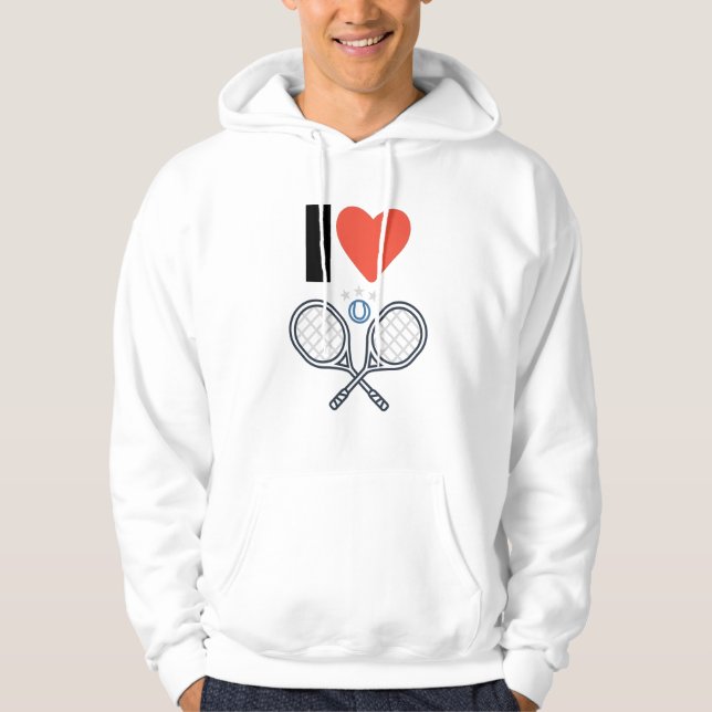 Veste À Capuche I LoveTennis (Devant)