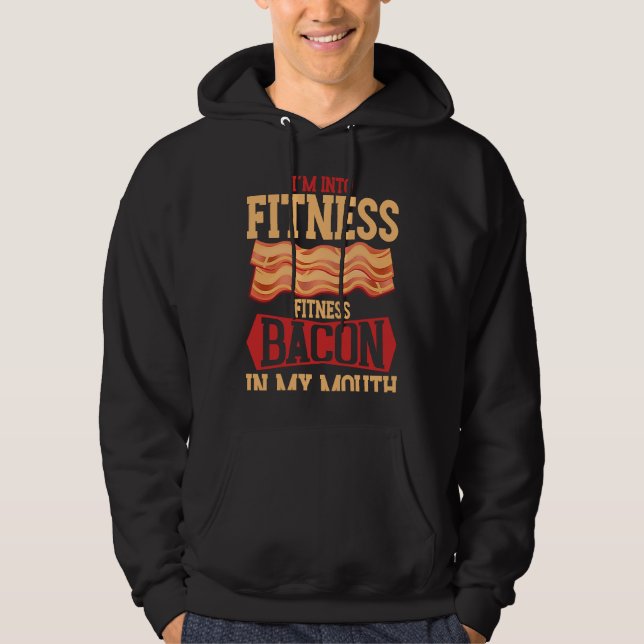 Veste À Capuche I´m Into Fitness Fitness Bacon In My Mouth BACKPRI (Devant)