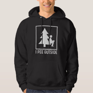 Veste À Capuche I Pee Outside Girl Sign Funny Camping