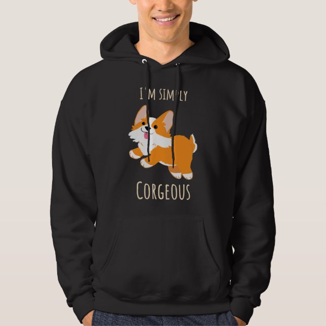 Veste À Capuche I X M Simply Corgeous Corgi (Devant)