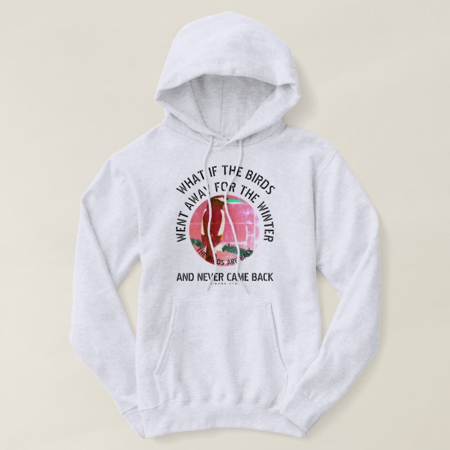 Veste À Capuche IBONELTD. LES OISEAUX SONT DE RETOUR 4dbgr (Design devant)