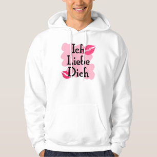Veste À Capuche Ich Liebe Dich - Allemand je t'aime