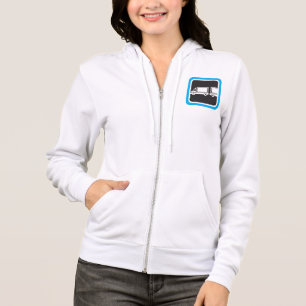 Veste À Capuche Icône bleue de semi-remorque et remorque