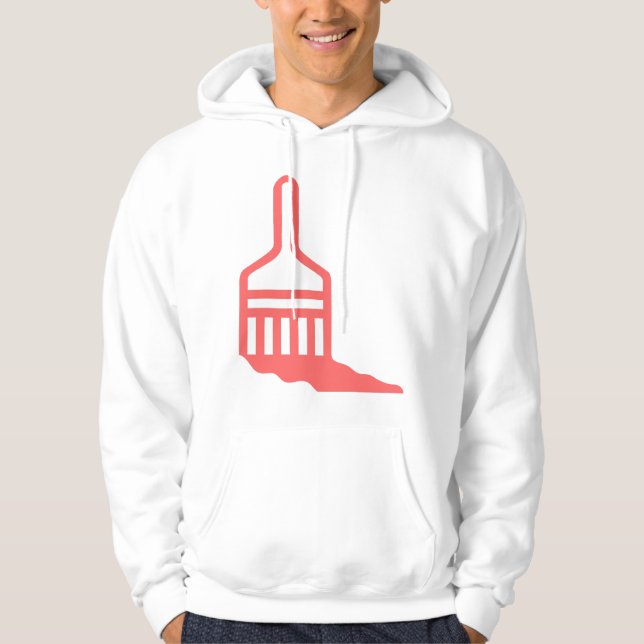 Veste À Capuche Icône Pinceau (Devant)