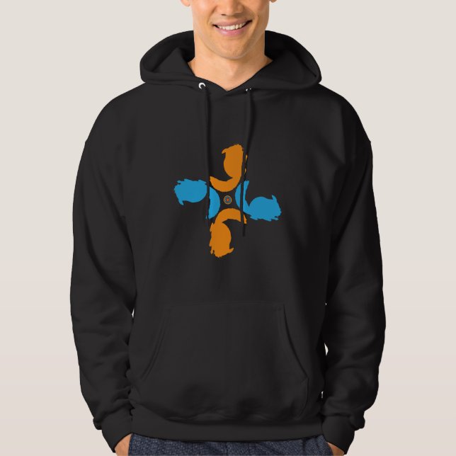 Veste À Capuche Idée Amoureux des animaux du cercle chinois (Devant)