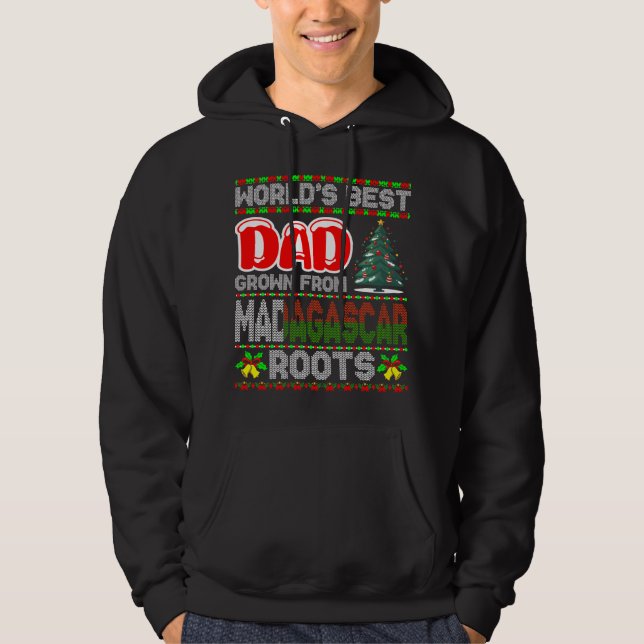 Veste À Capuche Idée de cadeau de Noël pour papa Madagascar Pull U (Devant)