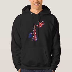 Veste À Capuche Idée Drapeau Union Jack Pour Enfants Et Expatriés 