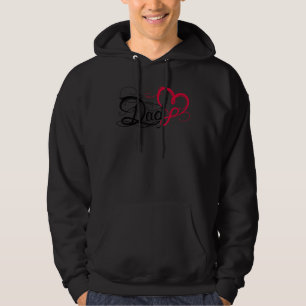 Veste À Capuche Idée fête des pères J'Aime Papa Tattoo Avec Infini