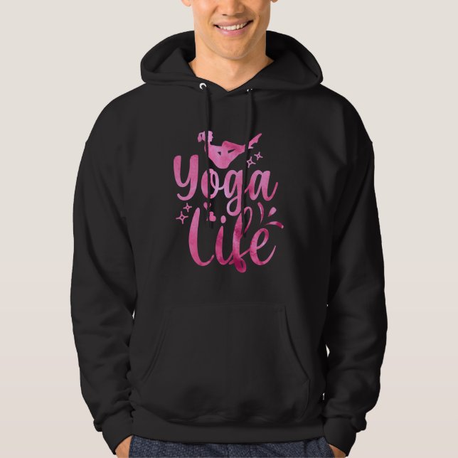 Veste À Capuche Idée Yoga Life Yoga (Devant)