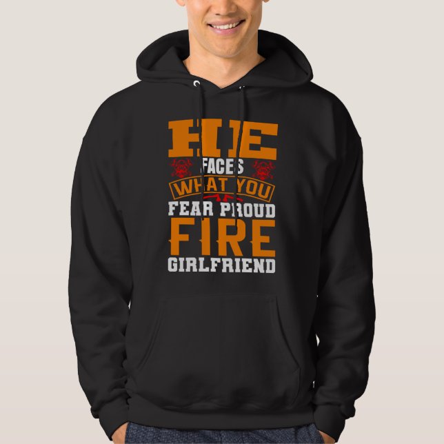 Veste À Capuche Il affronte ce que vous craignez Fière petite amie (Devant)