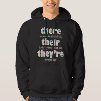 Veste À Capuche Il Leur Ils Professeur de grammaire anglaise Pun G