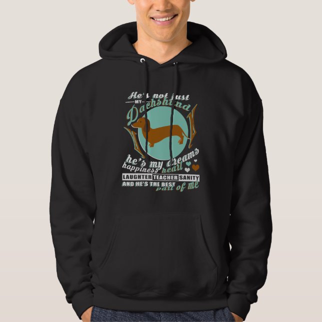 Veste À Capuche Il n'est pas seulement mon Dachshund (Devant)