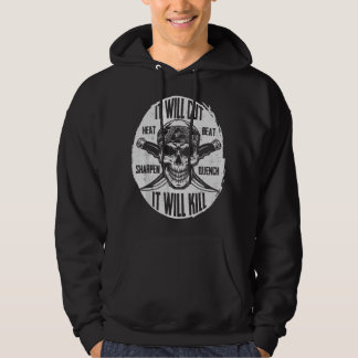 Veste À Capuche Il sera coupé main forgé Il tuera couteau Blacksm