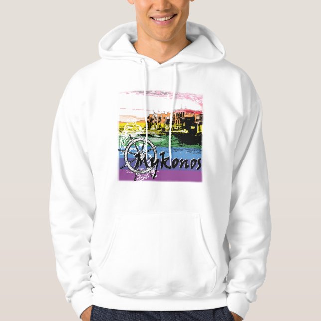 VESTE À CAPUCHE ÎLE DE MYKONOS (Devant)