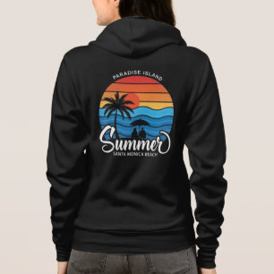 Veste À Capuche Île paradisiaque Santa Monica Beach-35307
