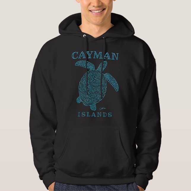 Veste À Capuche Îles Caïmans, Tortue de mer (Devant)