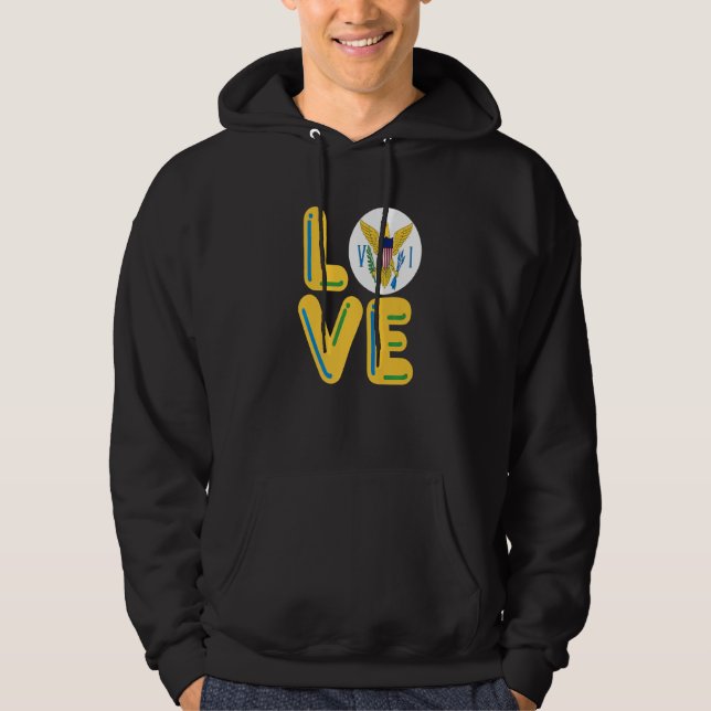 Veste À Capuche Îles Vierges AMOUR (Devant)