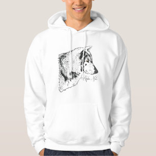 Veste À Capuche Illustration Alpha Grey Wolf Wildlife