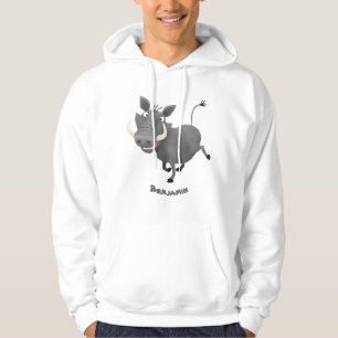 Veste À Capuche Illustration amusante d'un cochon de phacochère af