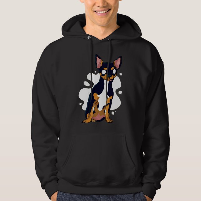 Veste À Capuche Illustration Chihuahua Dog (Devant)