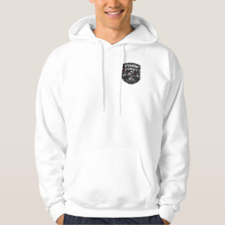 Veste À Capuche Illustration de badge d'emblème de gym métallique