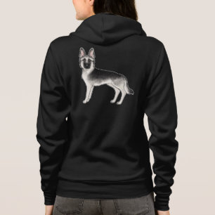 Veste À Capuche Illustration de chien allemand bicolore sable arge