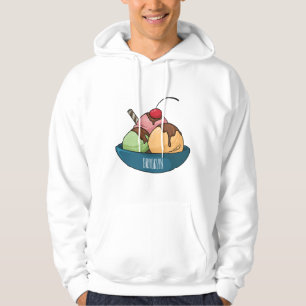 Veste À Capuche Illustration de crème glacée
