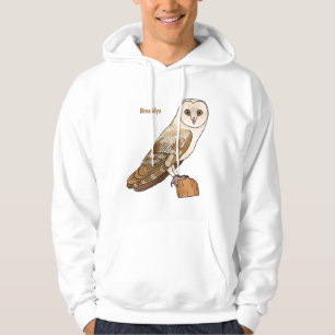 Veste À Capuche Illustration de dessin animé de la chouette grange