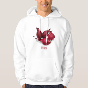 Veste À Capuche Illustration de dessin animé Shallot
