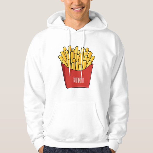 Veste À Capuche Illustration de frites (Devant)