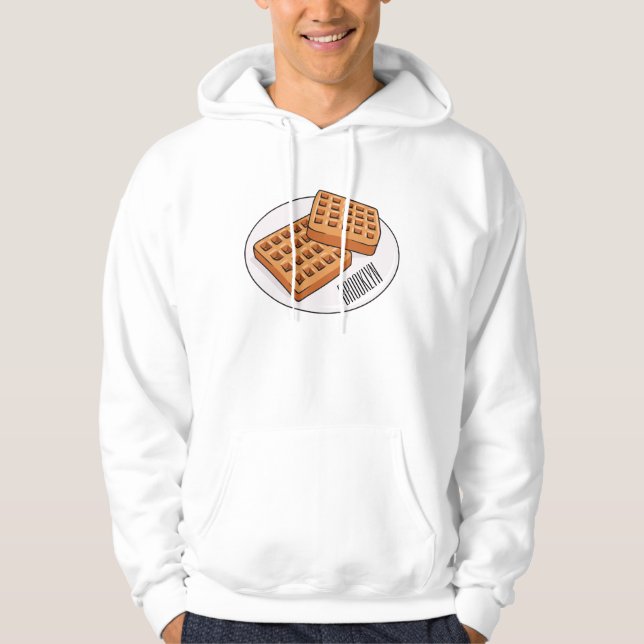 Veste À Capuche Illustration de gaufre (Devant)