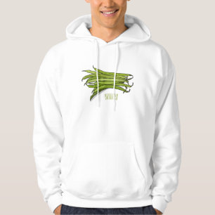 Veste À Capuche Illustration de haricots verts