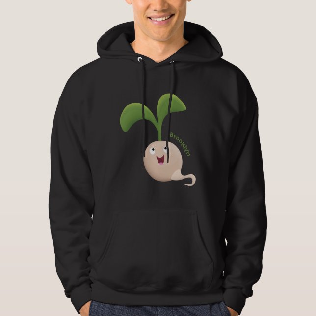 Veste À Capuche Illustration de la caricature de la gerbe de grain (Devant)