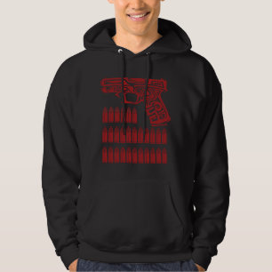 Veste À Capuche Illustration de pistolet tribal