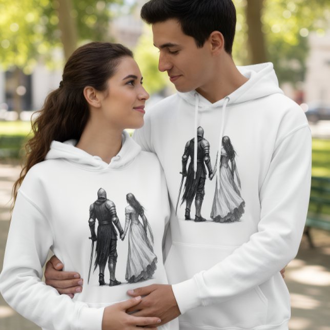 Veste À Capuche Illustration de Romance Médiévale Intemporelle (Créateur téléchargé)