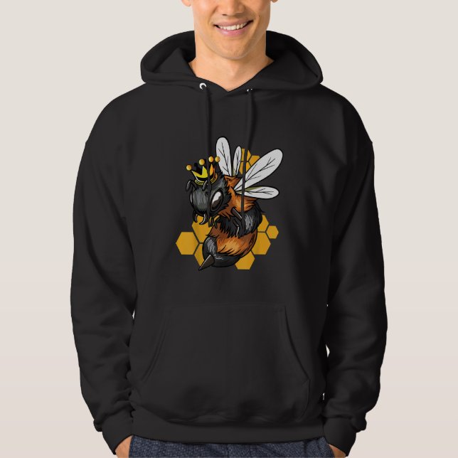 Veste À Capuche Illustration des abeilles apiculteur Miel apicultu (Devant)