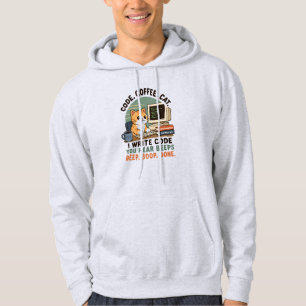 Veste À Capuche Illustration d'humour de programmeur de chat de ca