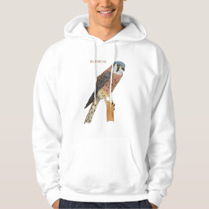 Veste À Capuche Illustration d'oiseau américain Kestrel