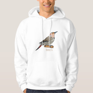 Veste À Capuche Illustration d'oiseau de scintillement du Nord