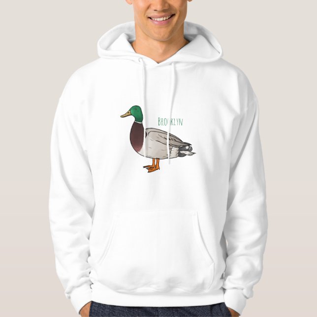 Veste À Capuche Illustration du canard de Majard (Devant)