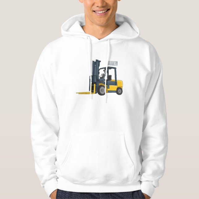 Veste À Capuche Illustration du chariot élévateur (Devant)