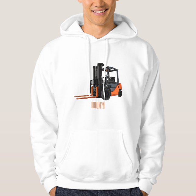 Veste À Capuche Illustration du chariot élévateur (Devant)