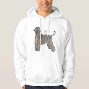 Veste À Capuche Illustration d'un chien hound afghan