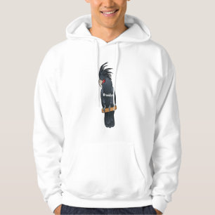 Veste À Capuche Illustration d'un oiseau de cobaye de palme